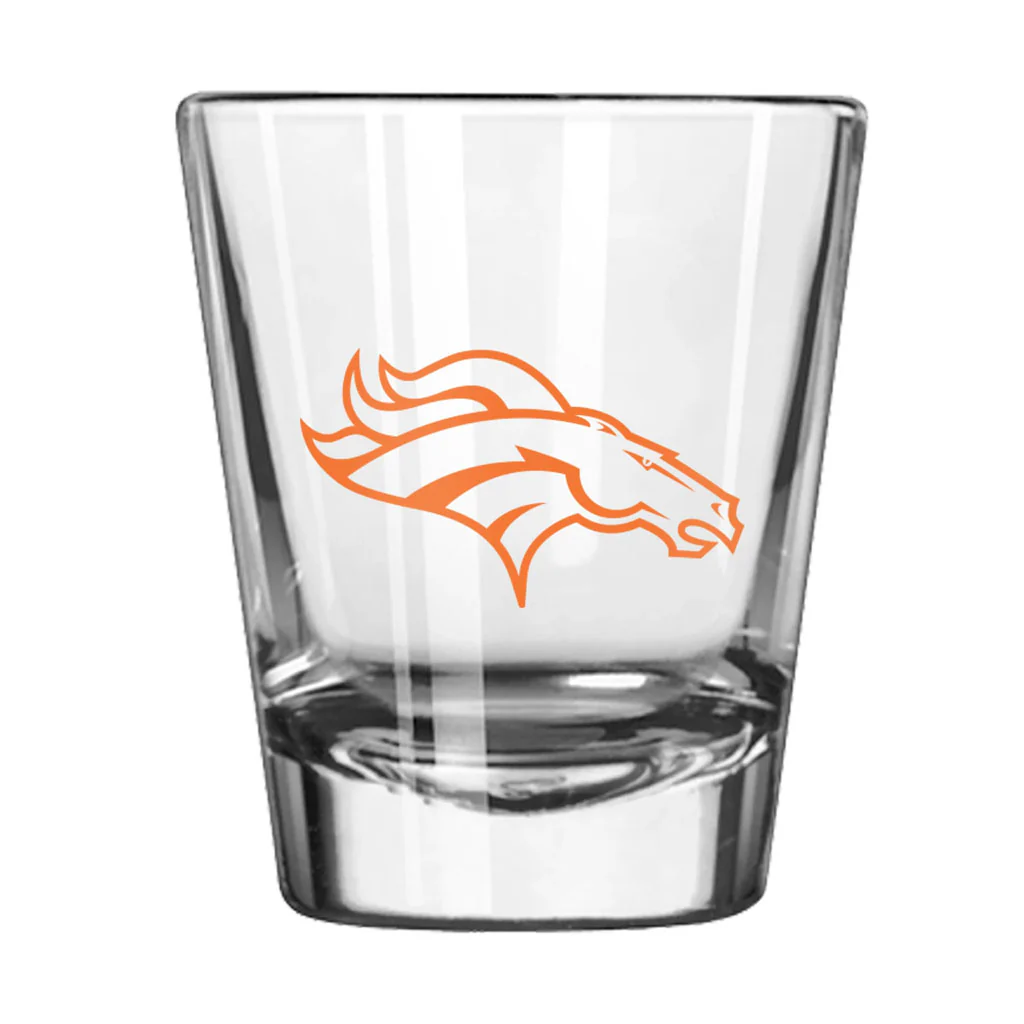 NFL Denver Broncos Logo Brands Game Day 2oz Shot Glass