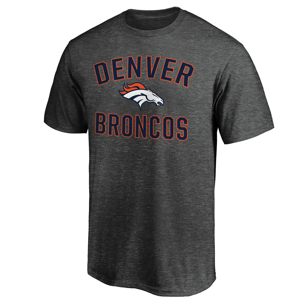 NFL Denver Broncos Fanatics Victory Arch T-Shirt - Charcoal - Image 2