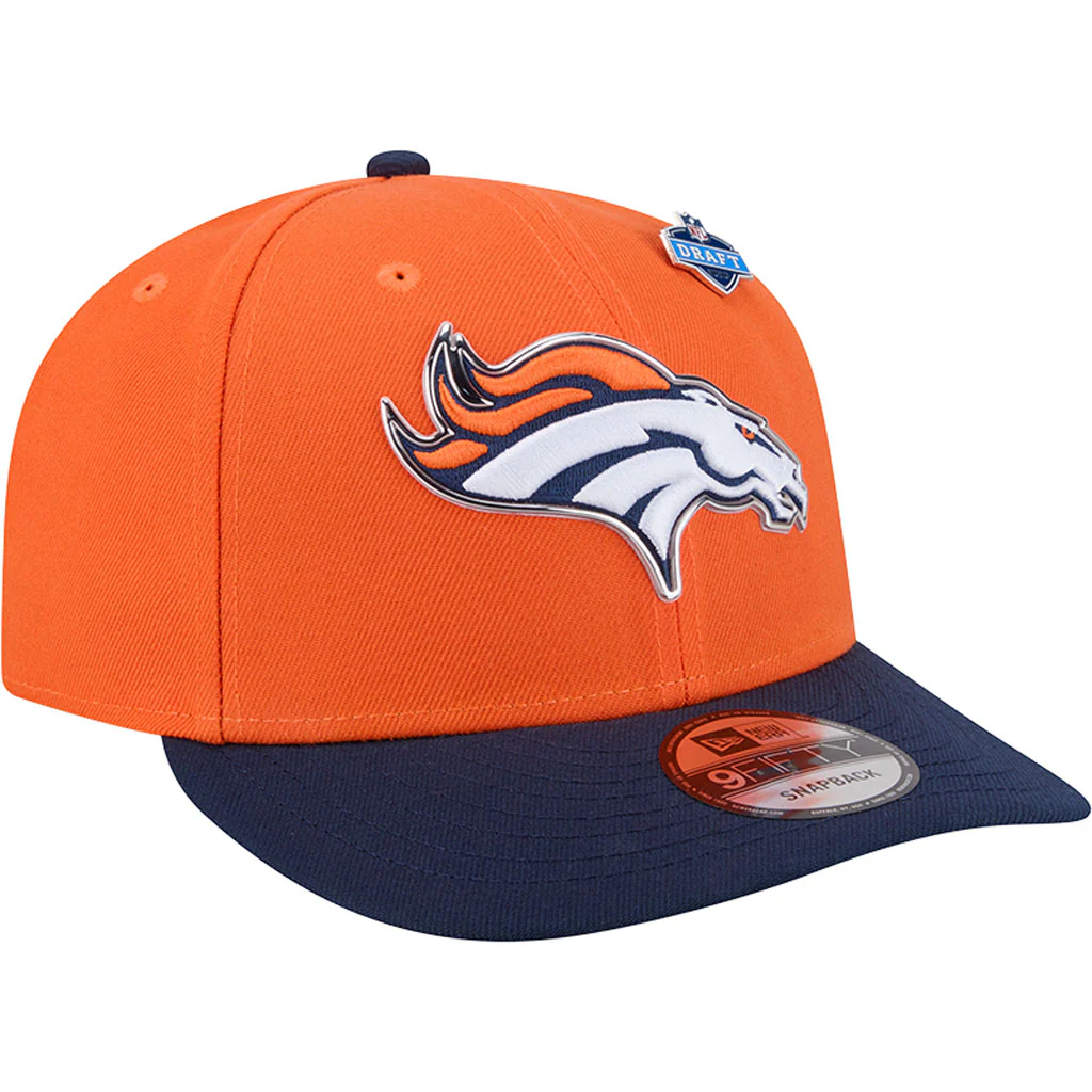 NFL Denver Broncos New Era 2026 Draft 9FIFTY Snapback Hat - Orange - Image 2