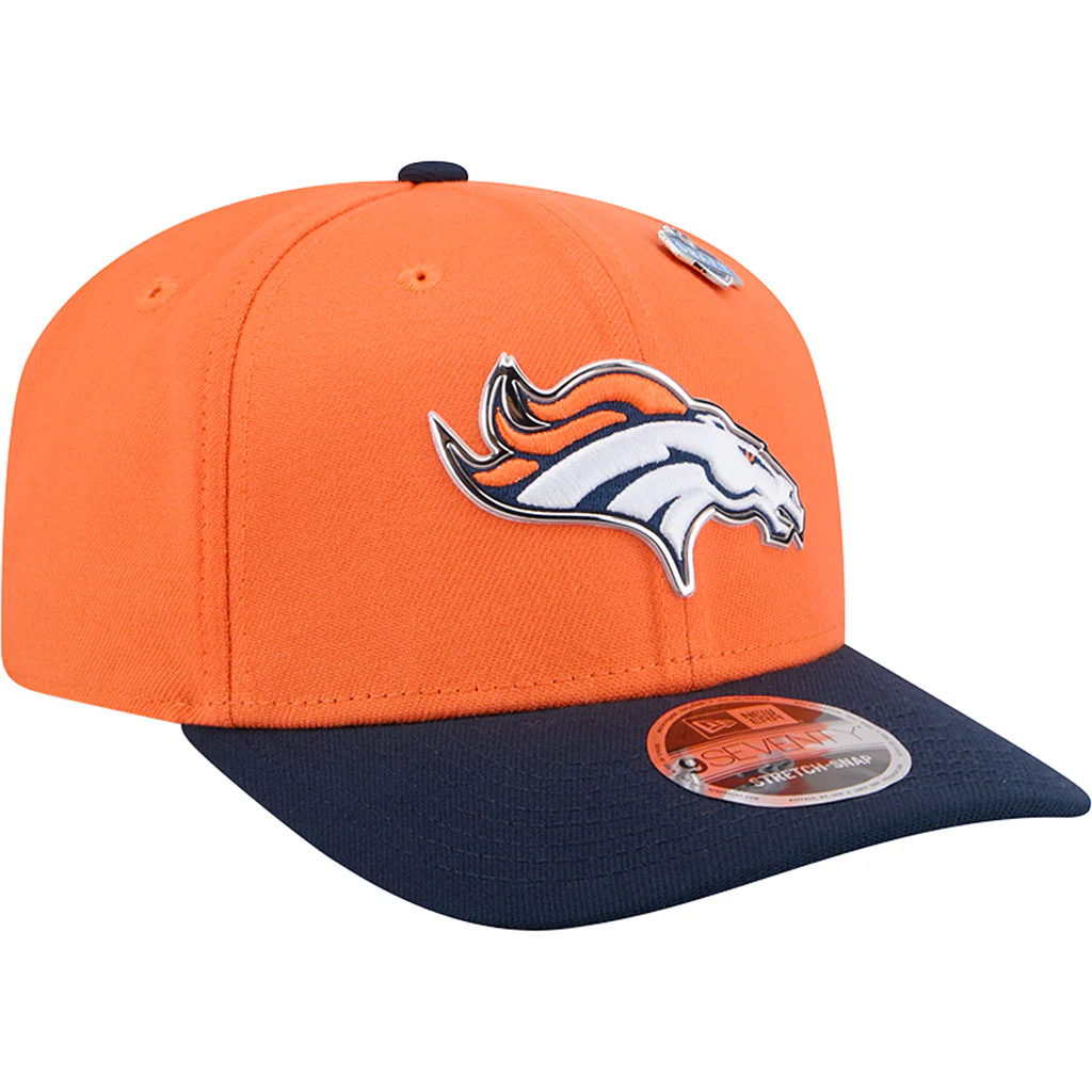 NFL Denver Broncos New Era 2026 Draft 9SEVENTY Snapback Hat - Orange - Image 2