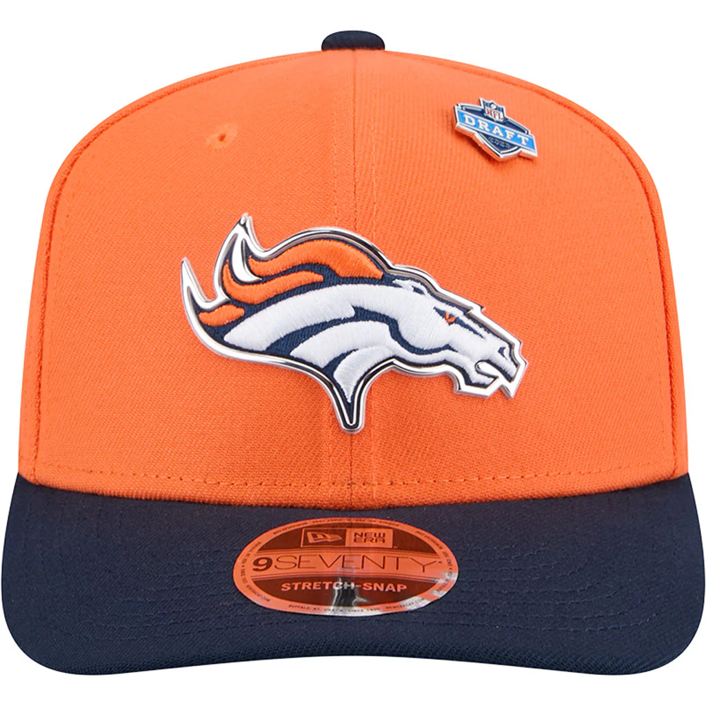 NFL Denver Broncos New Era 2026 Draft 9SEVENTY Snapback Hat - Orange - Image 3
