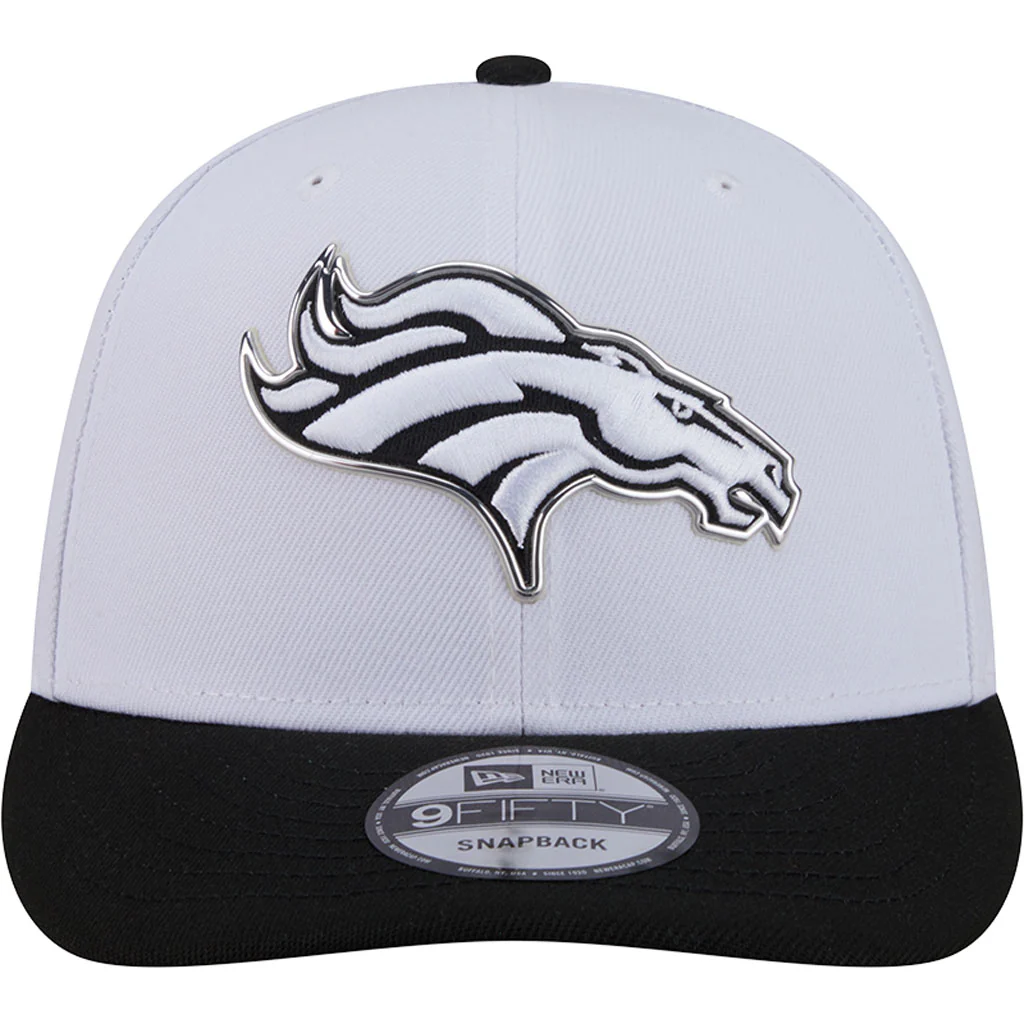 NFL Denver Broncos New Era Black & White 2026 Draft 9FIFTY Snapback Hat - White - Image 3