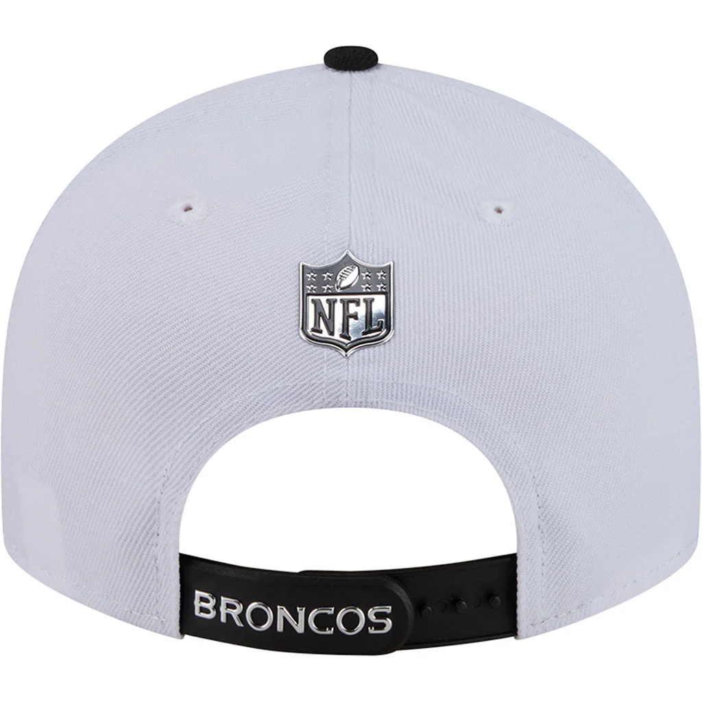 NFL Denver Broncos New Era Black & White 2026 Draft 9FIFTY Snapback Hat - White - Image 6
