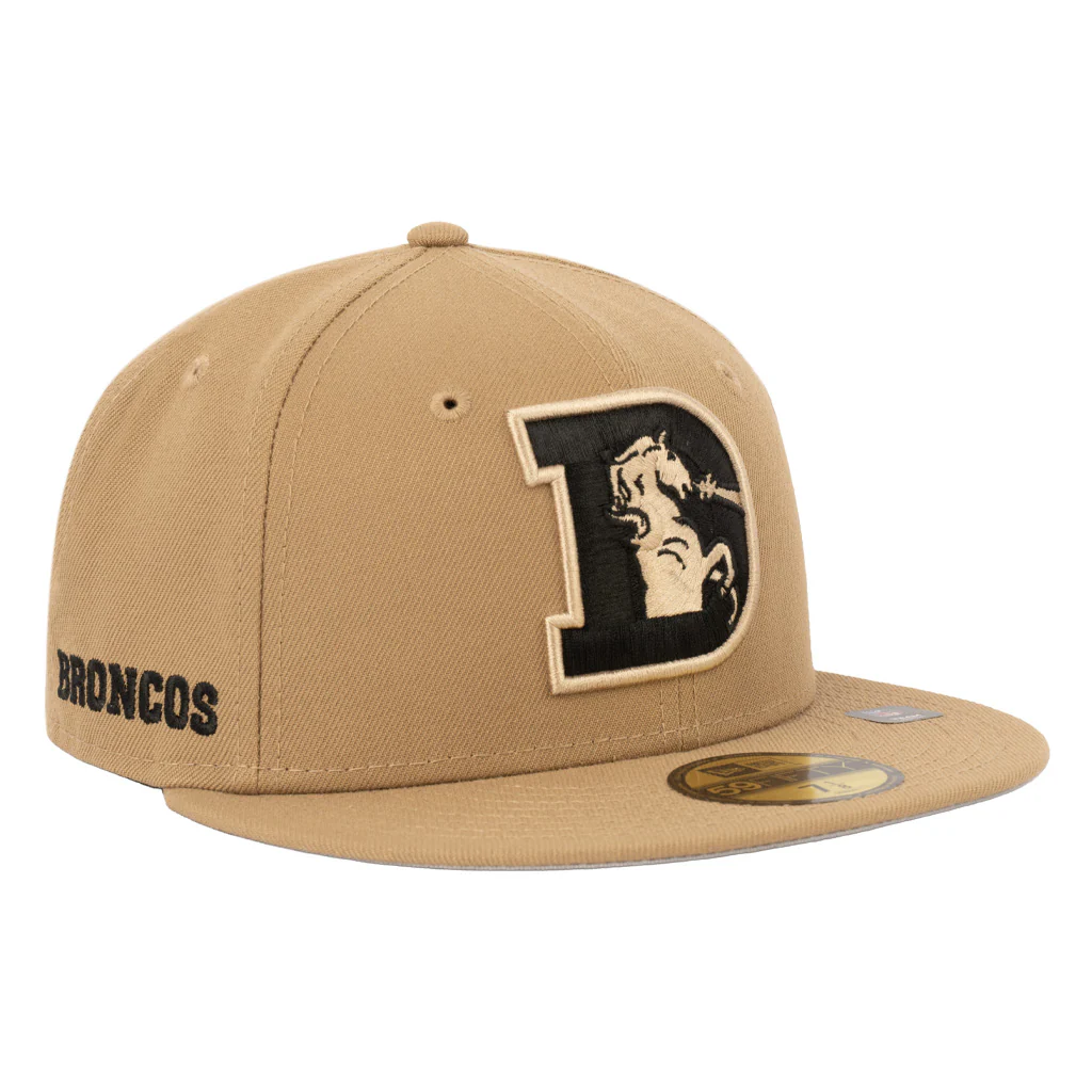 NFL Denver Broncos New Era Mocha 59FIFTY Fitted Hat - Khaki - Image 2