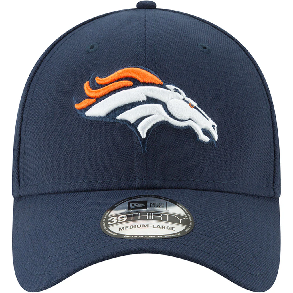 NFL Denver Broncos New Era Team Classic 39THIRTY Flex Fit Hat - Navy - Image 3