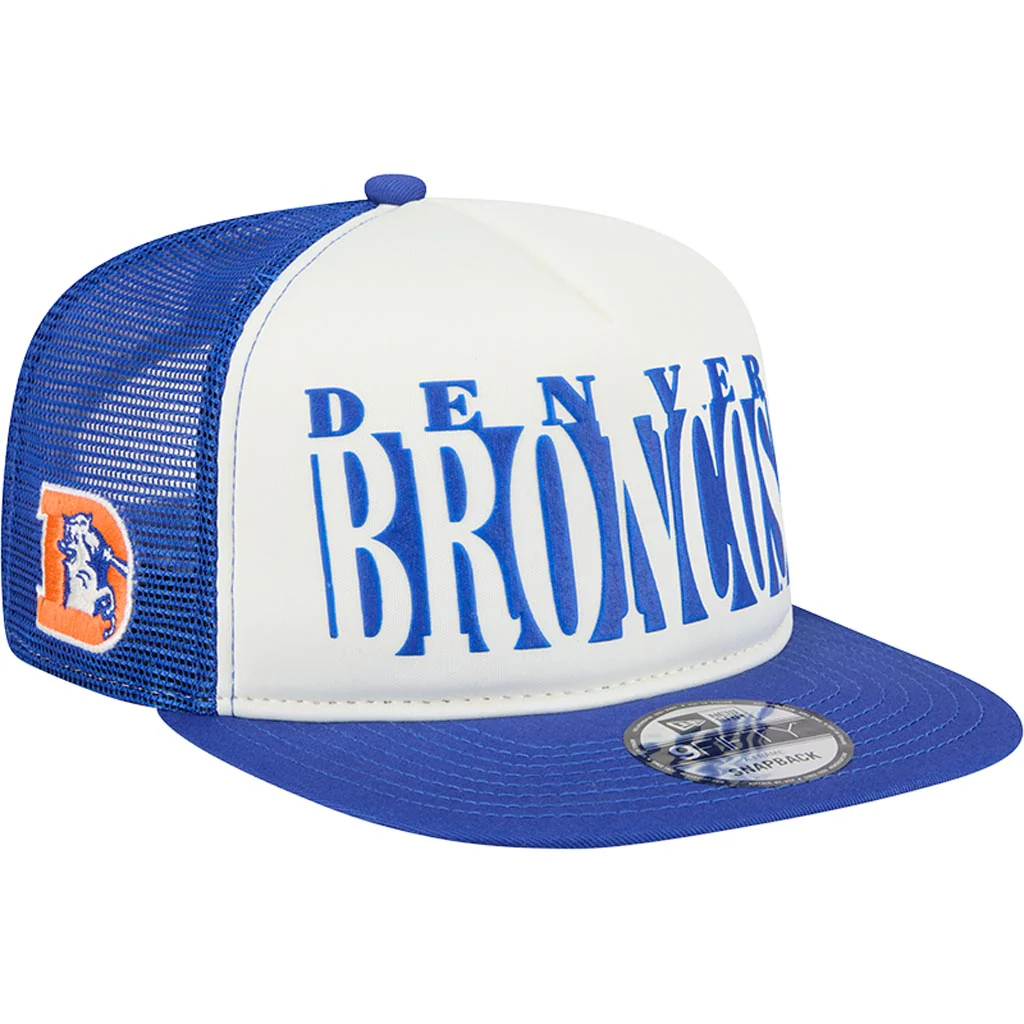 NFL Denver Broncos New Era Team Cutout 9FIFTY A-Frame Snapback Hat - Cream