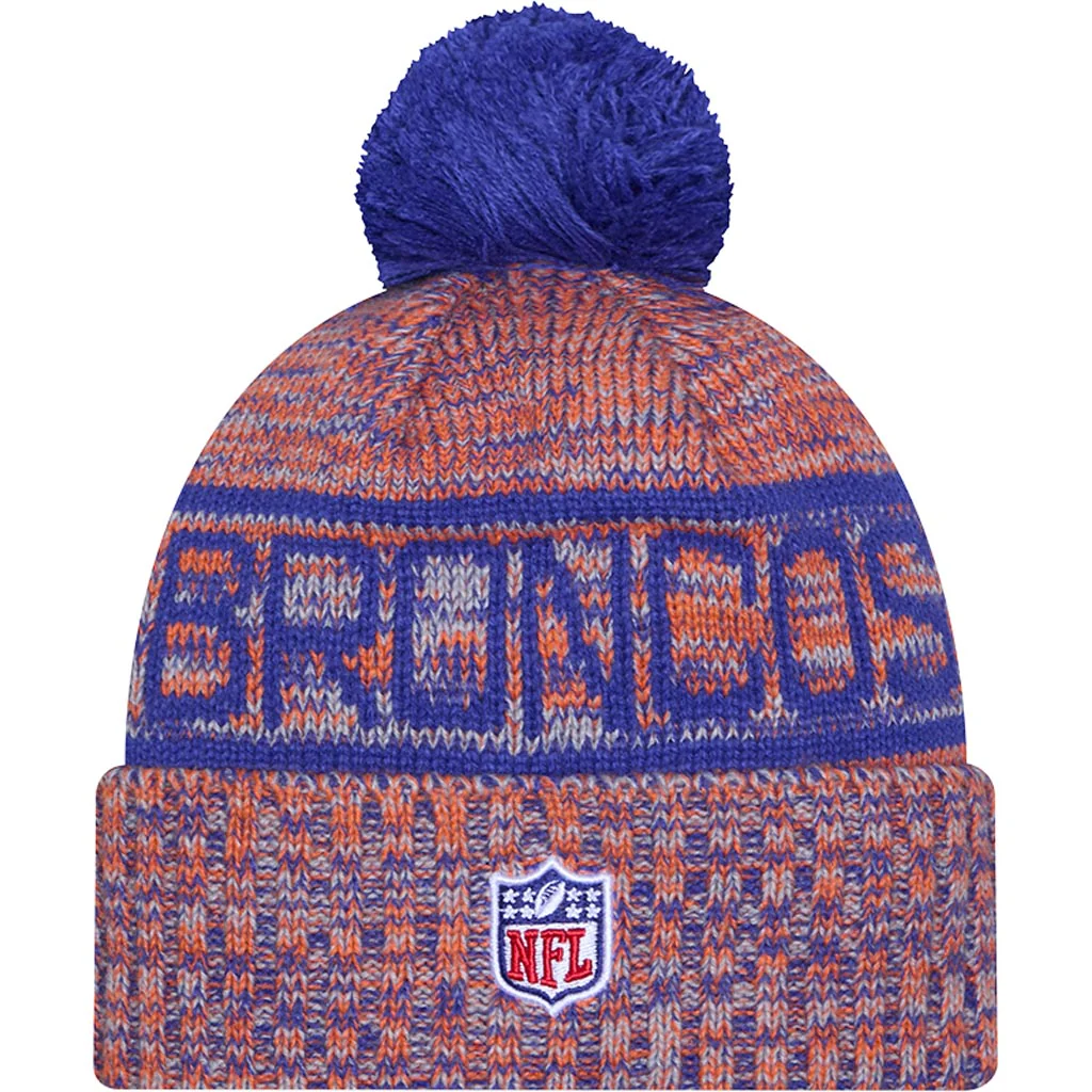 NFL Denver Broncos New Era Throwback 2025 Sideline Sport Knit Hat - Orange - Image 3