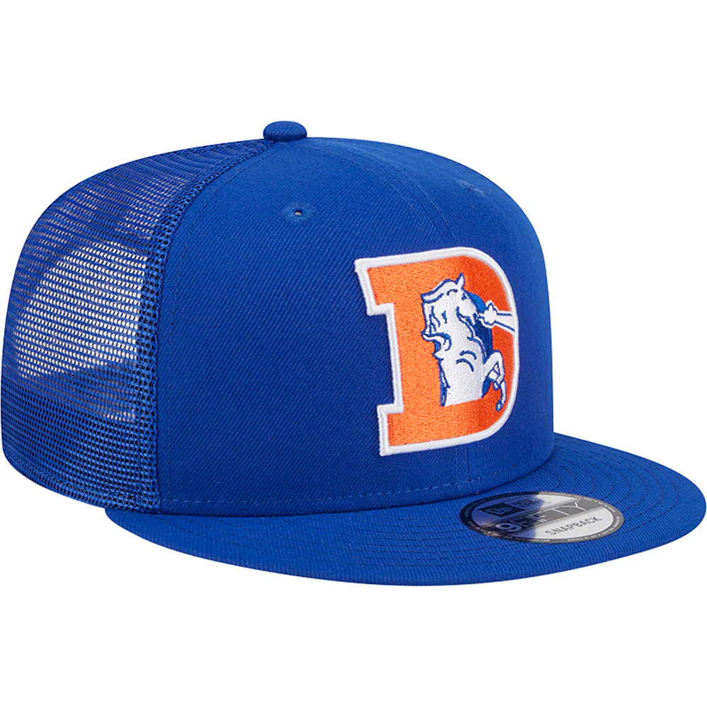 NFL Denver Broncos New Era 9FIFTY Snapback Trucker Hat - Blue - Image 2