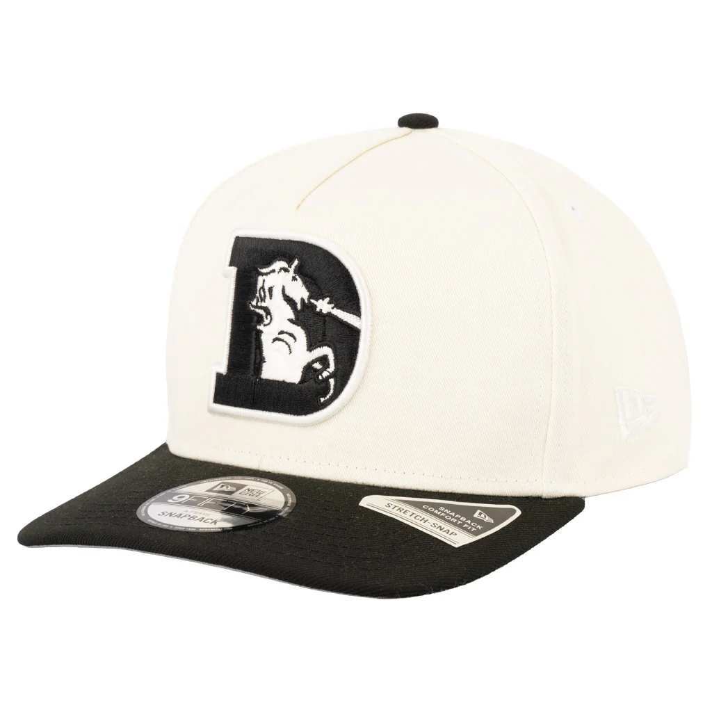 NFL Denver Broncos New Era Two-Tone Classified 9FIFTY A-Frame Snapback Hat - Cream