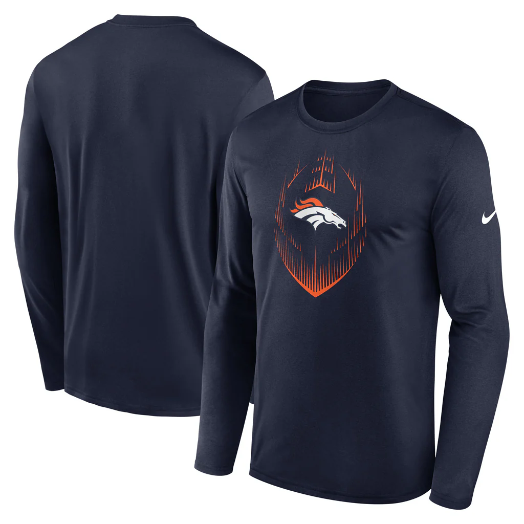 NFL Denver Broncos Nike 2024 Icon Legend Long Sleeve T-Shirt - Navy