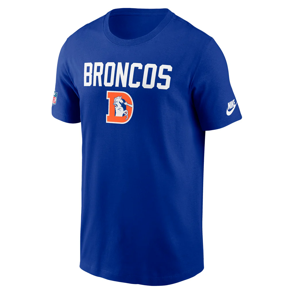 NFL Denver Broncos Nike Dri-Fit Crew Alternate T-Shirt - Blue - Image 2