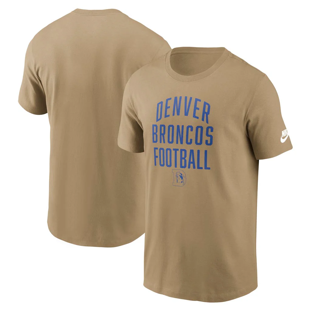 NFL Denver Broncos Nike Essential Rewind T-Shirt - Tan