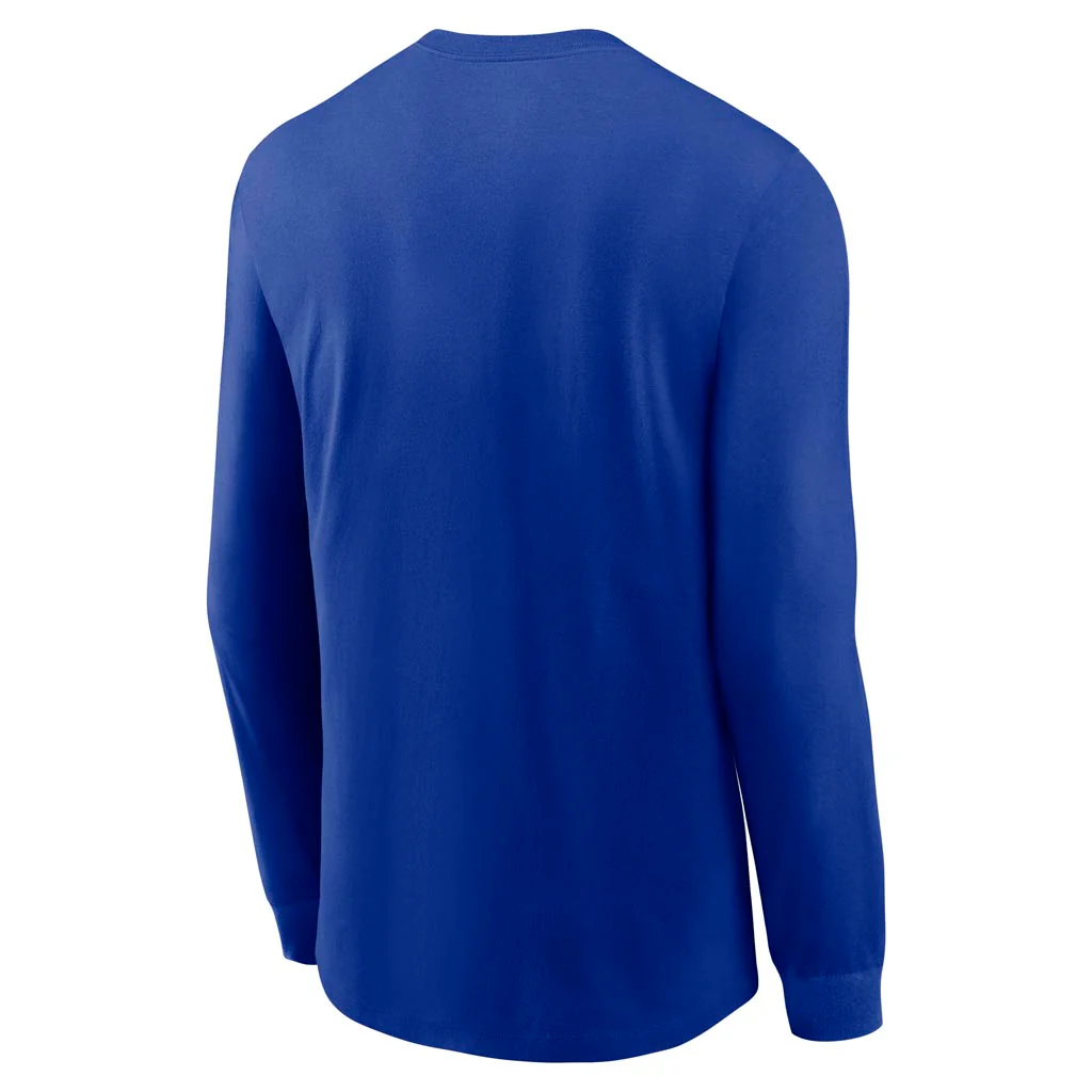 NFL Denver Broncos Nike Rewind Cotton Long Sleeve T-Shirt - Blue - Image 3