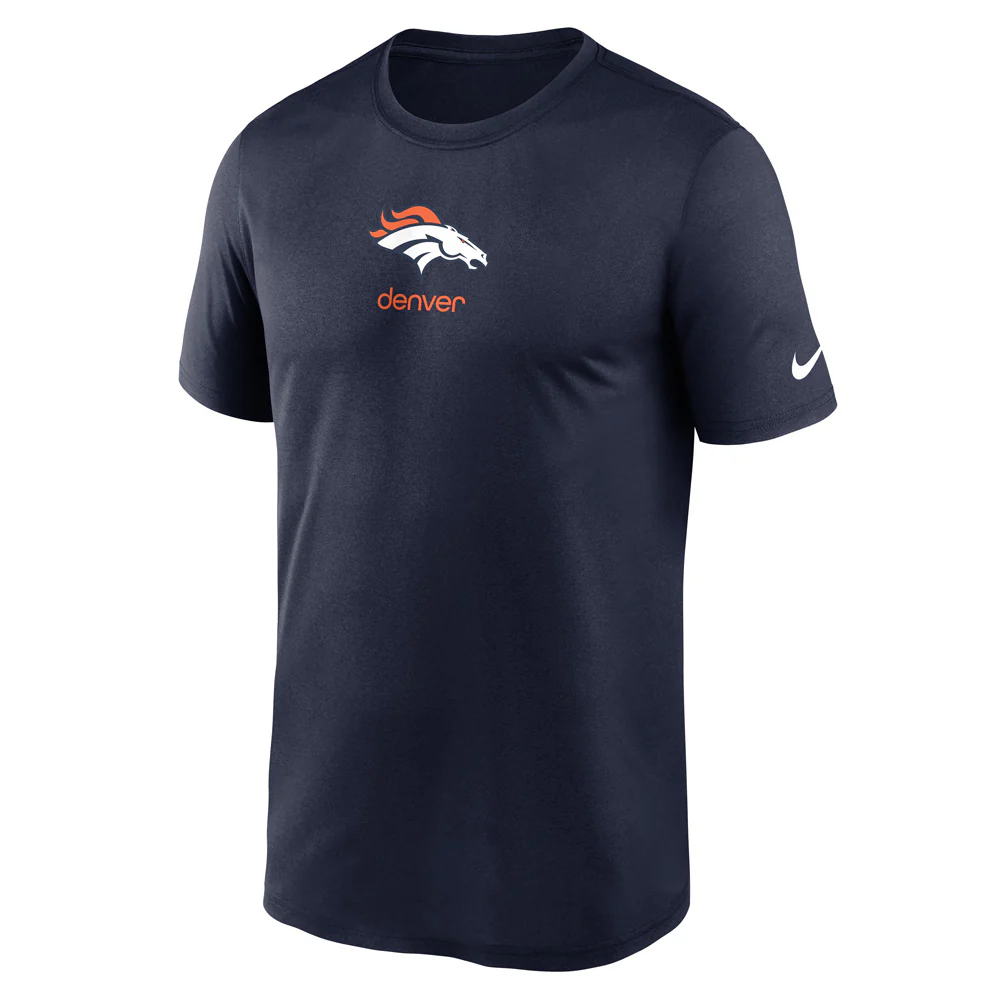 NFL Denver Broncos Nike Sign Legend T-Shirt - Navy - Image 2
