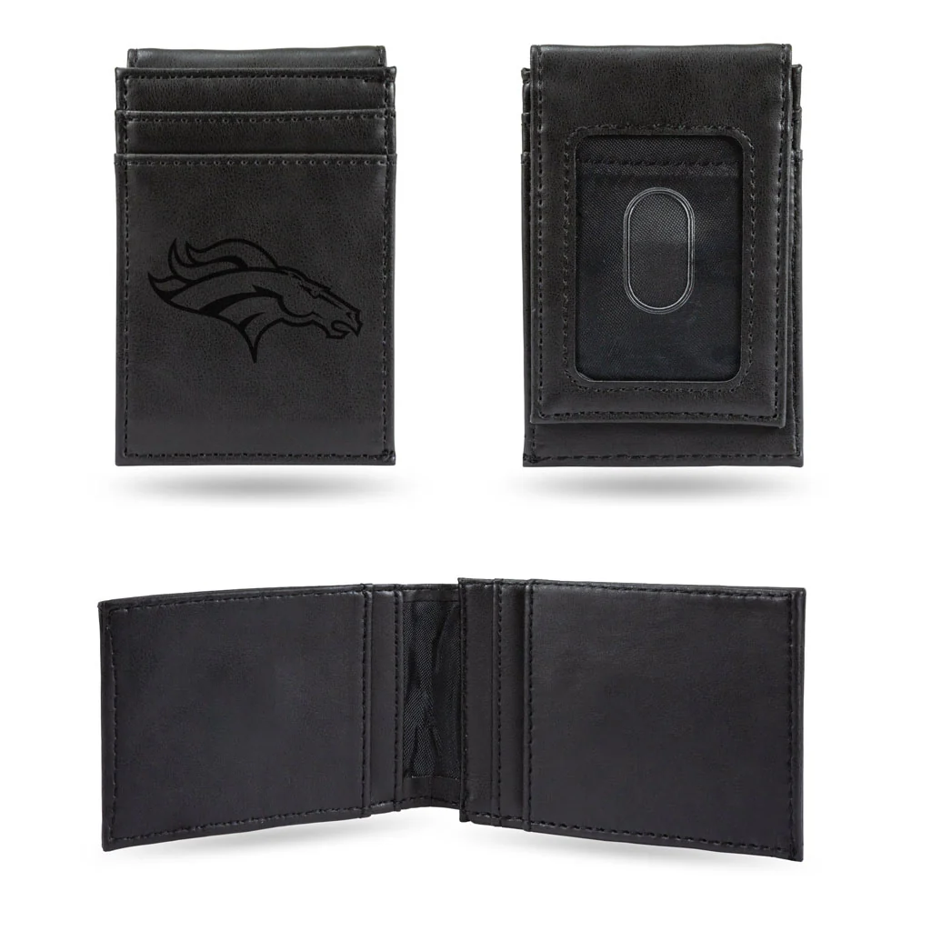 NFL Denver Broncos Rico Front Pocket Wallet - Black