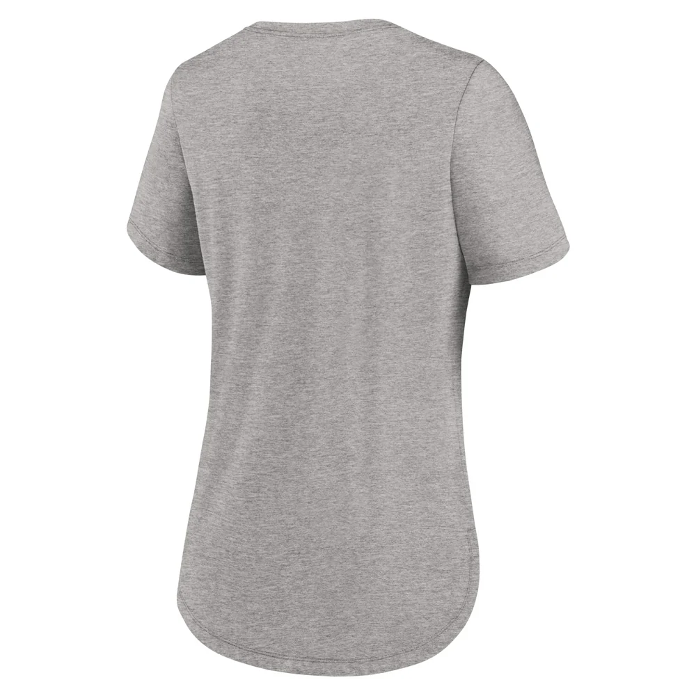 NFL Denver Broncos Women's Nike Tri-Blend Fashion T-Shirt - Heather Gray - Image 3
