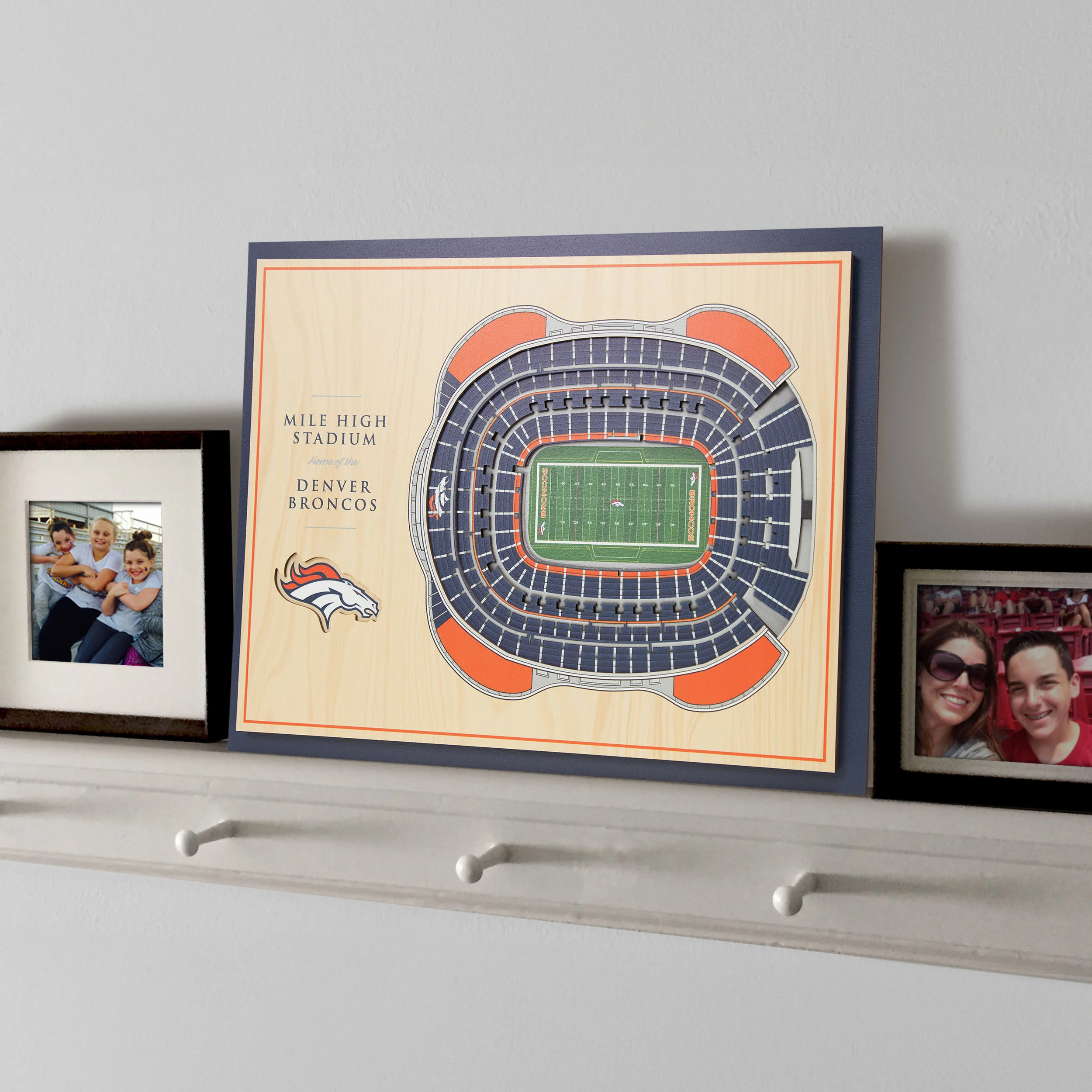 NFL Denver Broncos You the fan 5-Layer Stadium View Wall Art - Image 2