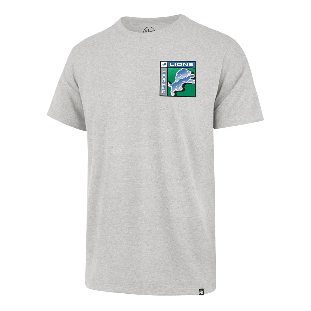 NFL Detroit Lions '47 Chrome Plate Franklin T-Shirt - Gray - Image 2