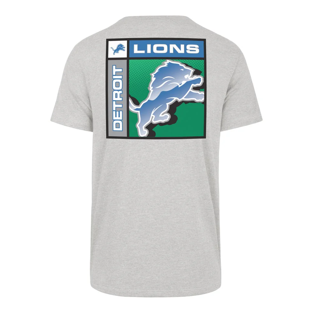 NFL Detroit Lions '47 Chrome Plate Franklin T-Shirt - Gray - Image 3