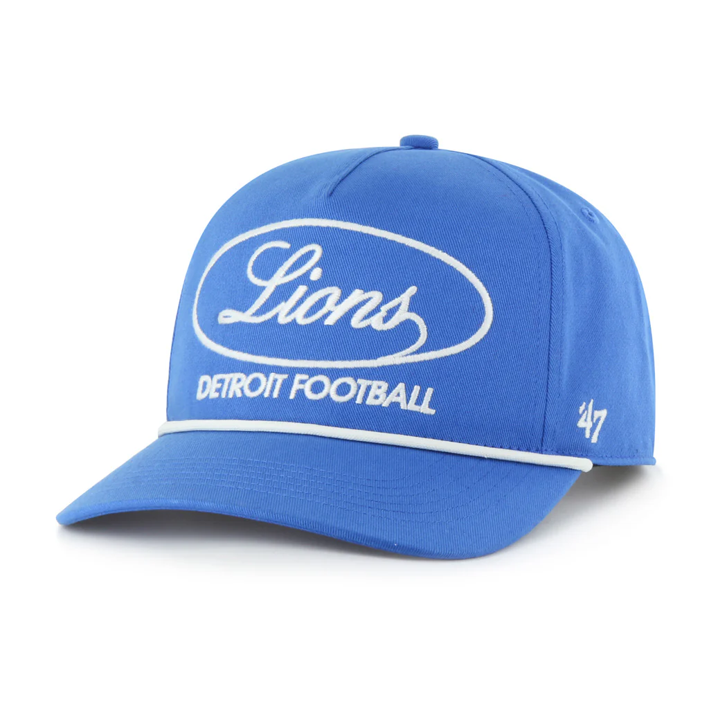 NFL Detroit Lions '47 Foundational Hitch Snapback Hat - Blue - Image 2
