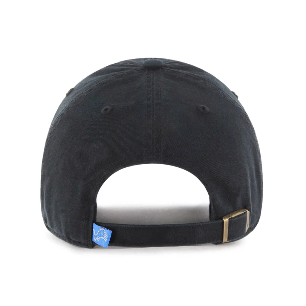 NFL Detroit Lions '47 Logo Clean Up Adjustable Hat - Black - Image 2