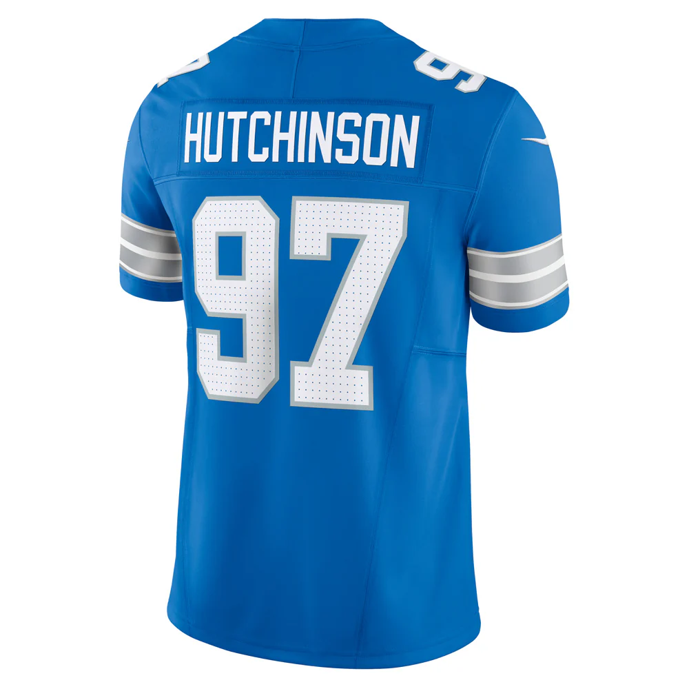 NFL Detroit Lions Aidan Hutchinson Nike Home Vapor Limited Jersey - Image 3