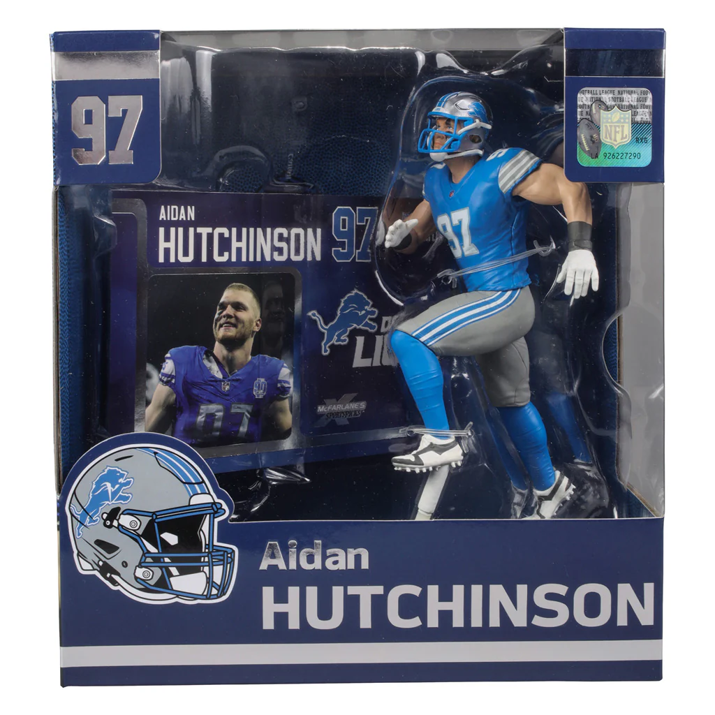 NFL Detroit Lions Aiden Hutchinson McFarlane 7" Collectible Figure - Image 4