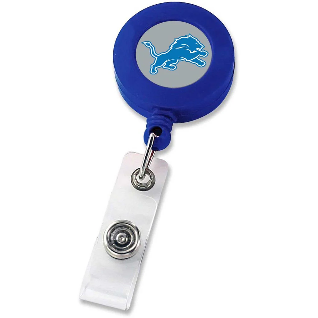 NFL Detroit Lions Aminco Badge Reel - Blue