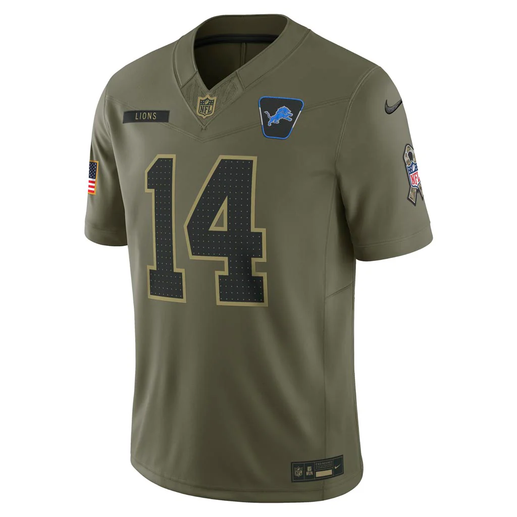 NFL Detroit Lions Amon-Ra St. Brown Nike 2025 Salute to Service Limited Jersey - Green - Image 2