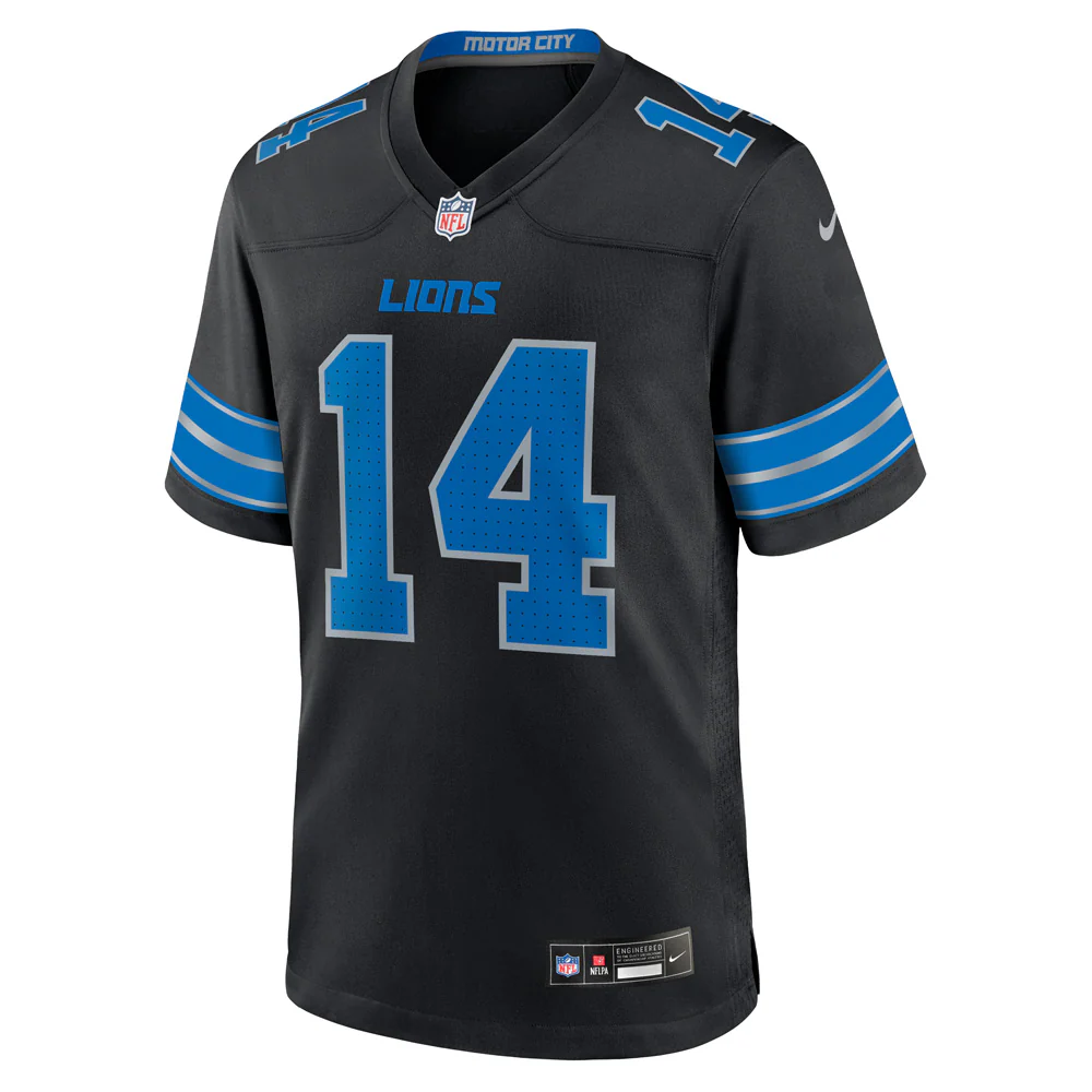 NFL Detroit Lions Amon-Ra St Brown Nike Alternate Game Jersey - Black - Image 2