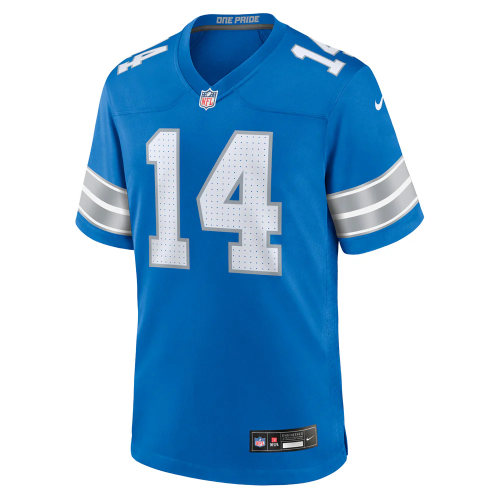 NFL Detroit Lions Amon-Ra St Brown Nike Home Game Jersey - Blue - Image 2