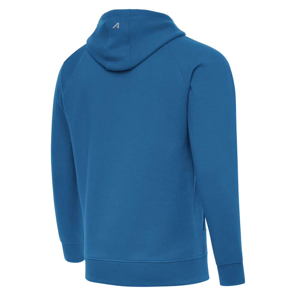 NFL Detroit Lions Antigua Full Front Victory Pullover Hoodie - Blue - Image 4