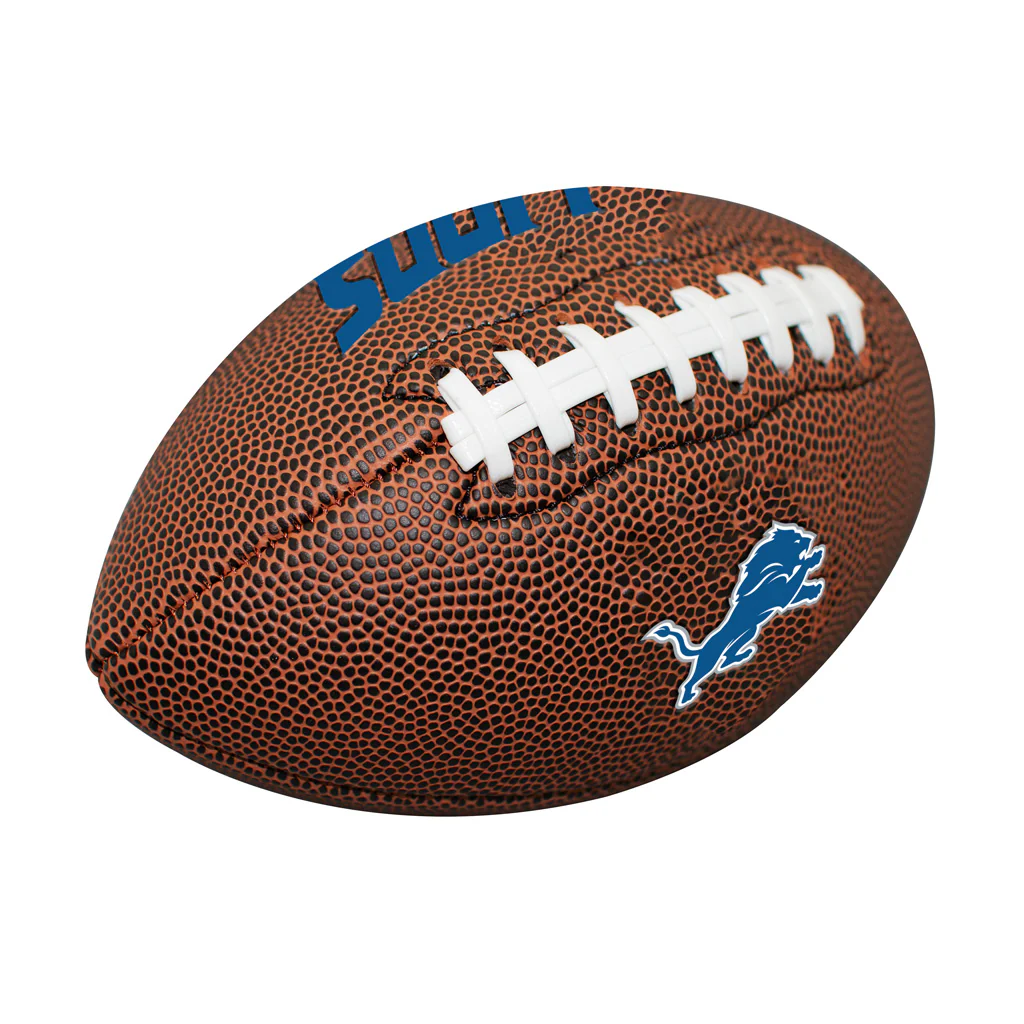 NFL Detroit Lions Logo Brands Mini Composite Football - Brown