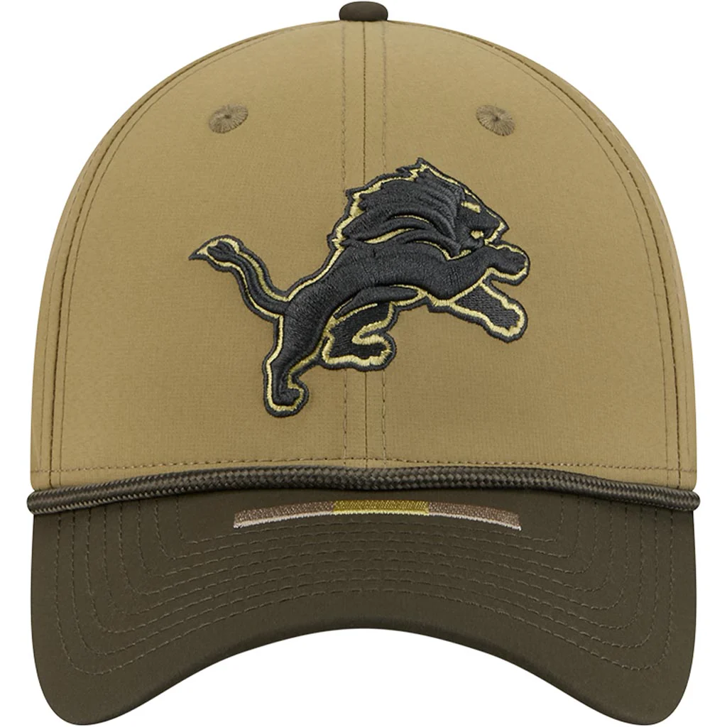 NFL Detroit Lions New Era 2025 Salute to Service 39THIRTY Flex Fit Hat - Green - Image 3