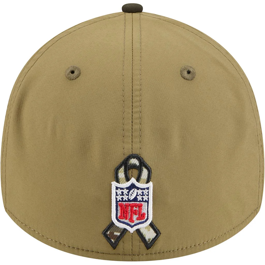NFL Detroit Lions New Era 2025 Salute to Service 39THIRTY Flex Fit Hat - Green - Image 4