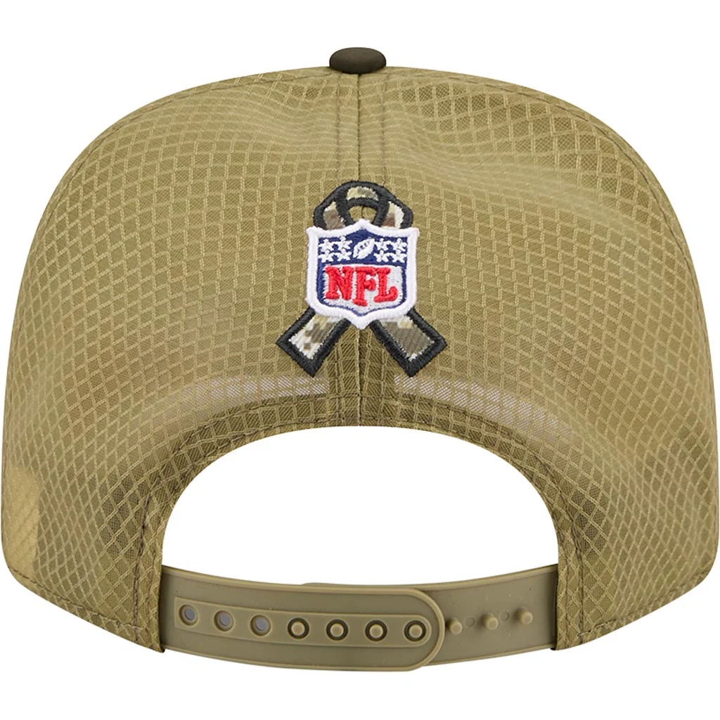 NFL Detroit Lions New Era 2025 Salute to Service 9SEVENTY Stretch-Snapback Hat - Green - Image 4