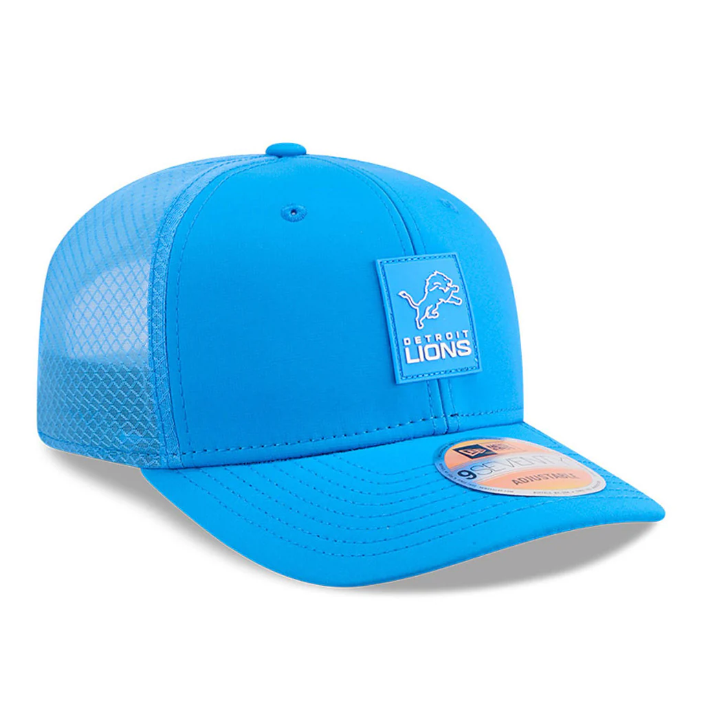 NFL Detroit Lions New Era 2025 Sideline 9SEVENTY Stretch-Snapback Hat - Blue - Image 2