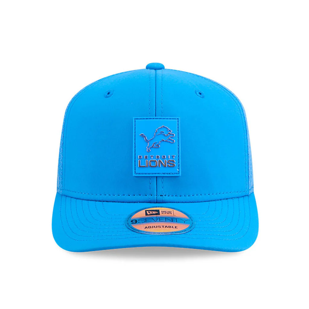 NFL Detroit Lions New Era 2025 Sideline 9SEVENTY Stretch-Snapback Hat - Blue - Image 3