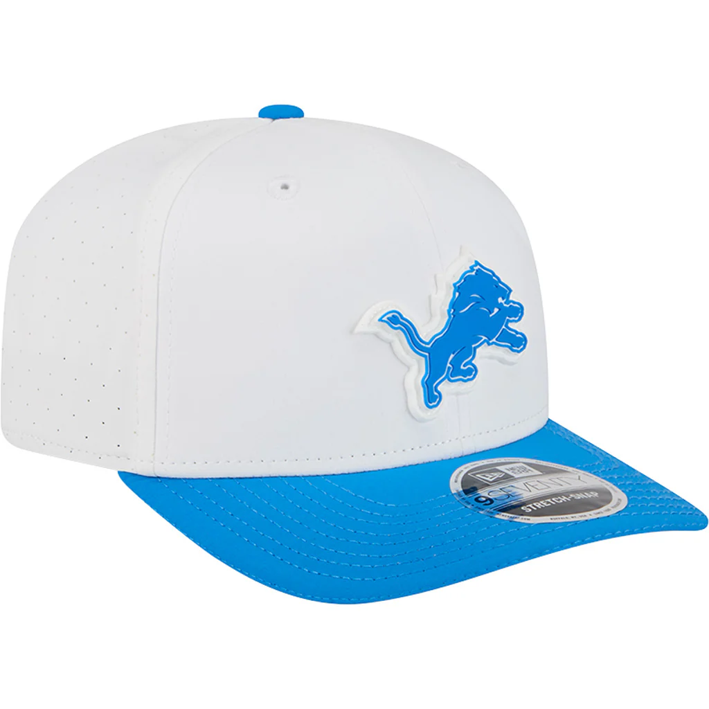 NFL Detroit Lions New Era 2025 Training 9SEVENTY Stretch-Snapback Hat - White - Image 2