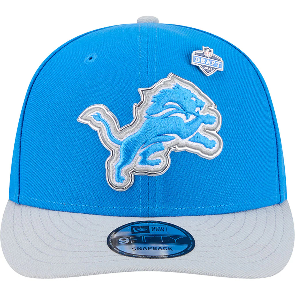 NFL Detroit Lions New Era 2026 Draft 9FIFTY Snapback Hat - Blue - Image 3