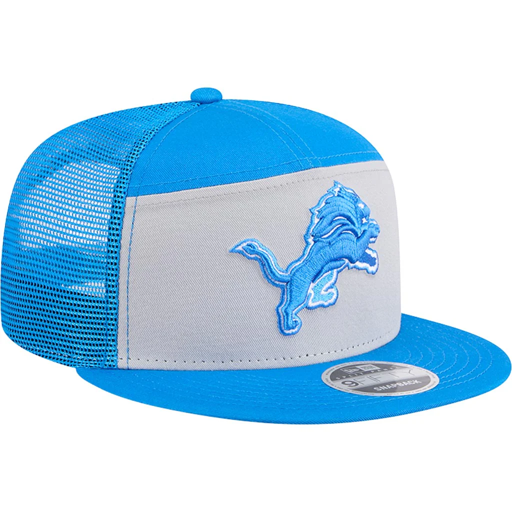 NFL Detroit Lions New Era Outdoor 9FIFTY Split Panel Snapback Hat - Gray - Image 2