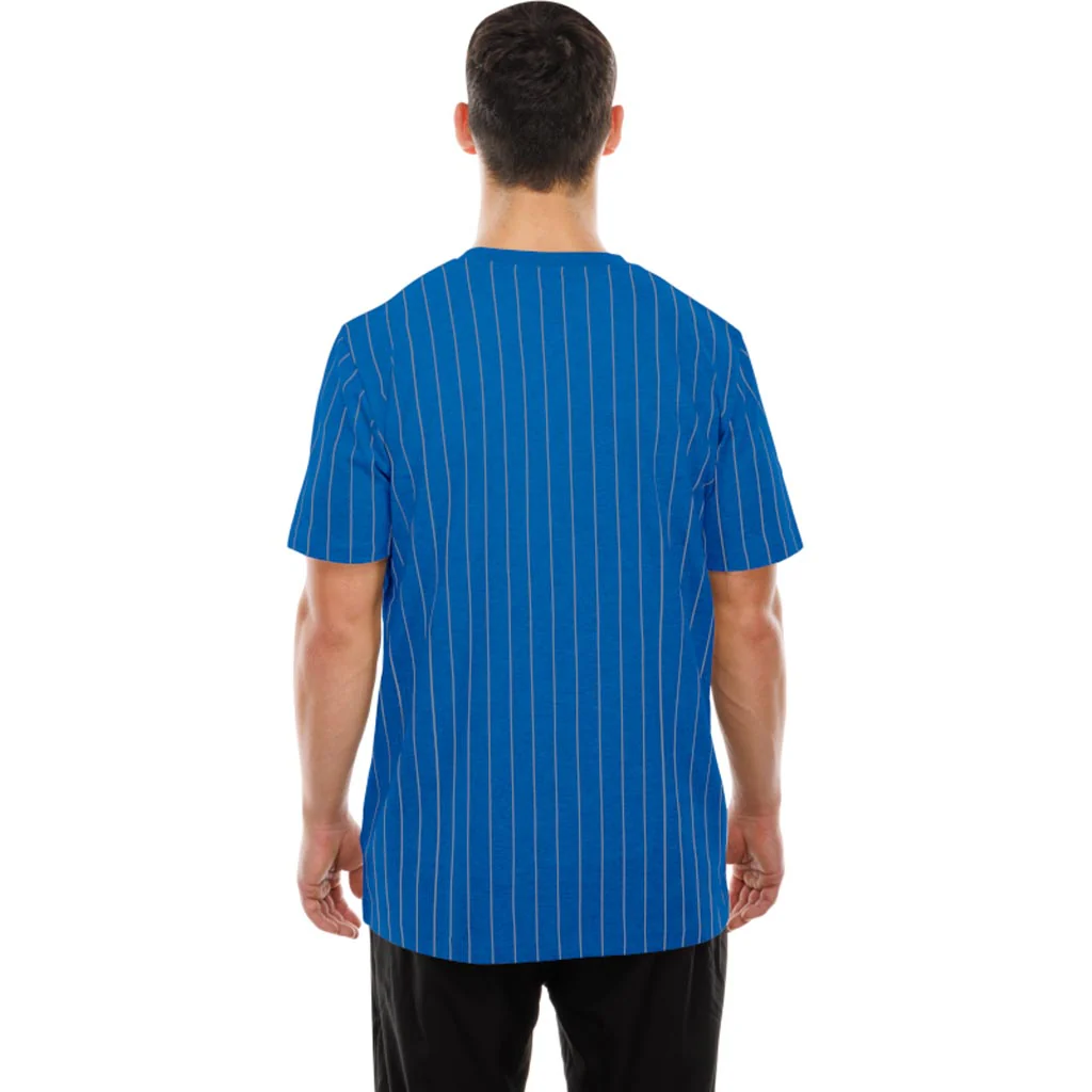 NFL Detroit Lions New Era Pinstripe T-Shirt - Blue - Image 2