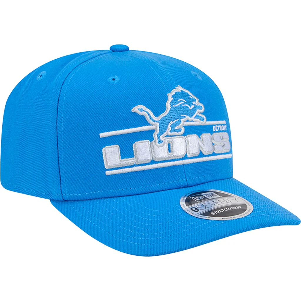 NFL Detroit Lions New Era Stated 9SEVENTY Stretch-Snapback Hat - Blue - Image 2