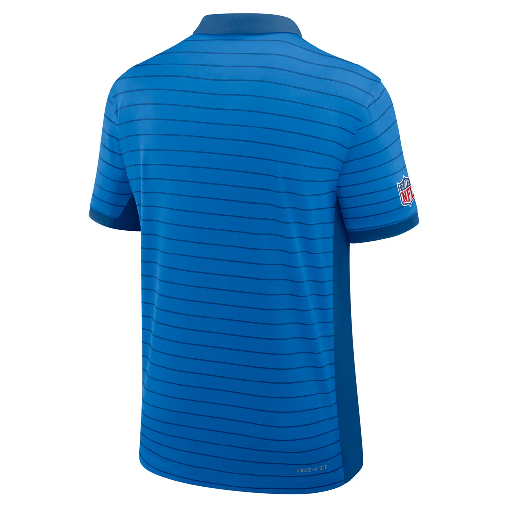 NFL Detroit Lions Nike 2025 Dri-Fit Striped Polo - Navy - Image 3
