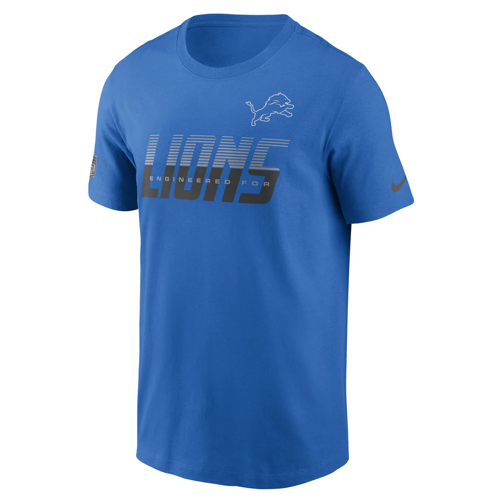 NFL Detroit Lions Nike 2026 Team Issue T-Shirt - Blue - Image 2