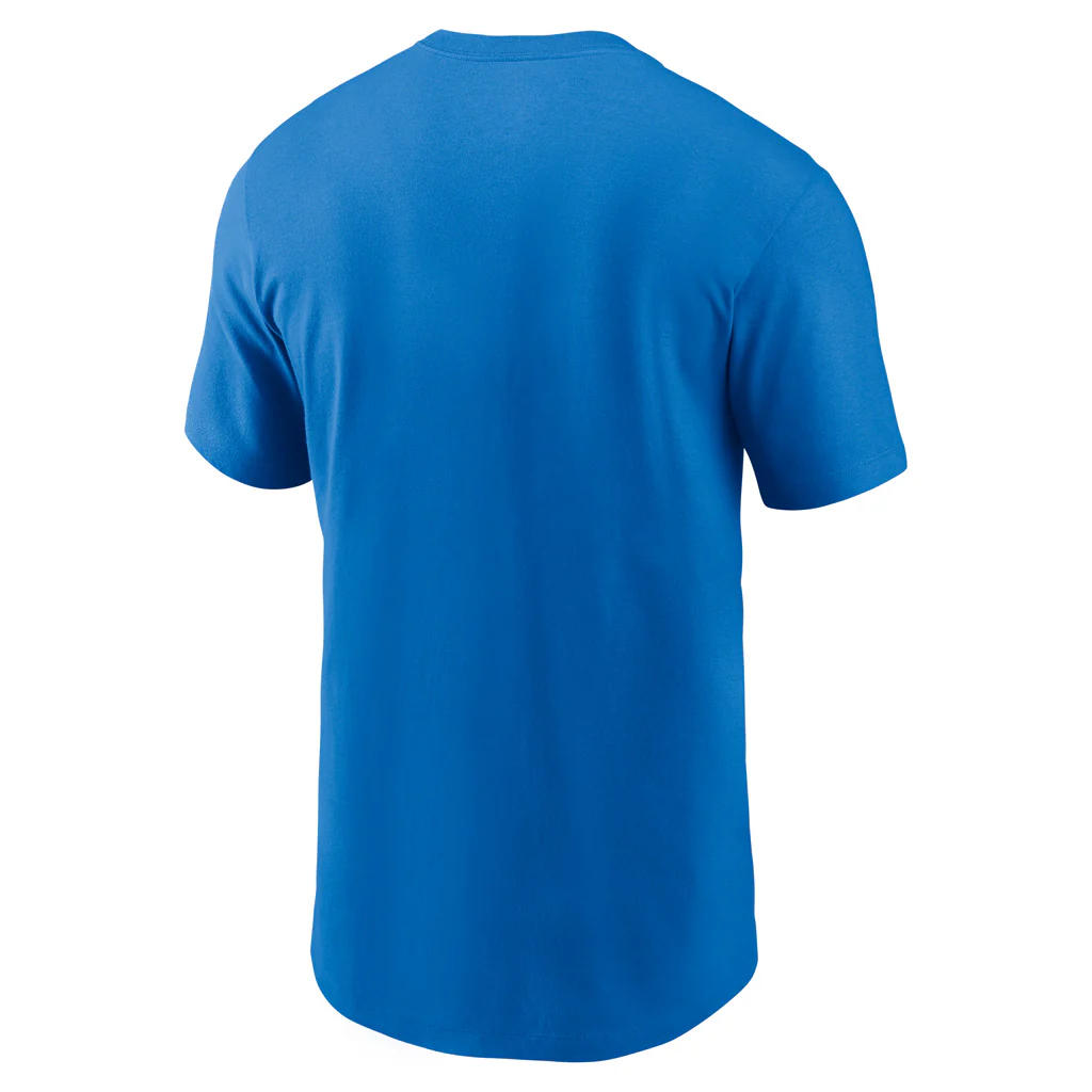 NFL Detroit Lions Nike Lock Up Essential T-Shirt - Blue - Image 3