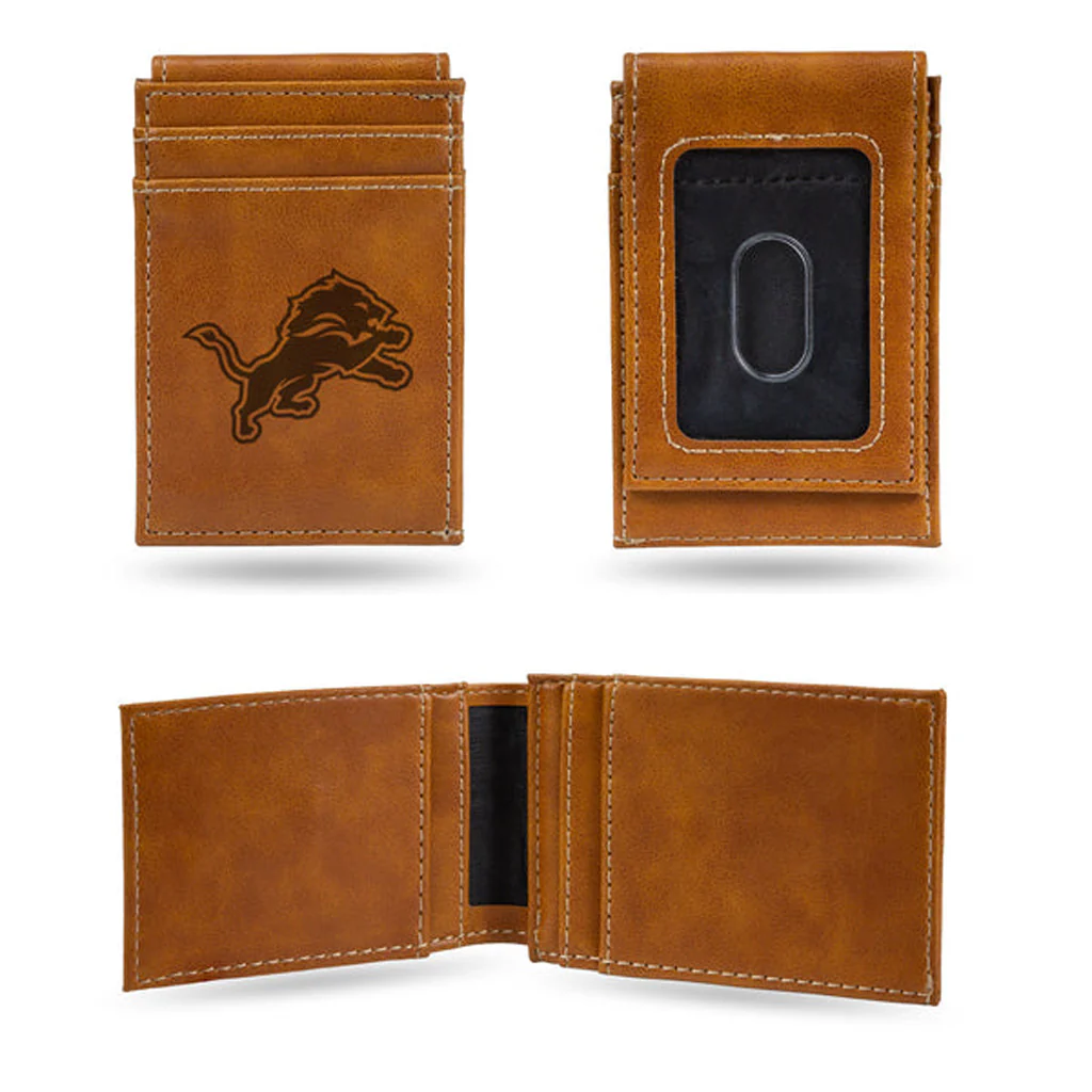 NFL Detroit Lions Rico Front Pocket Wallet - Tan