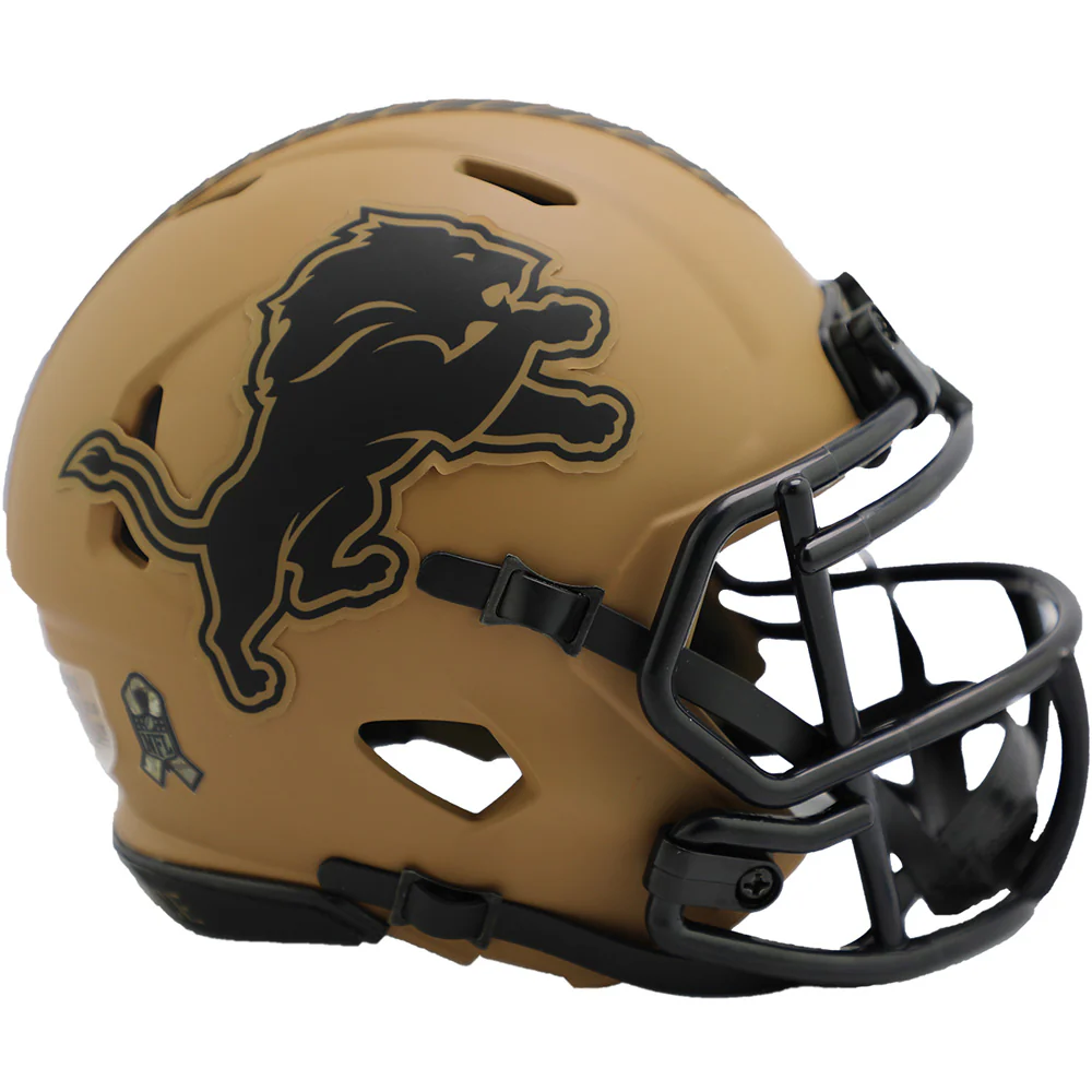NFL Detroit Lions Riddell 2023 Salute to Service Mini Speed Helmet