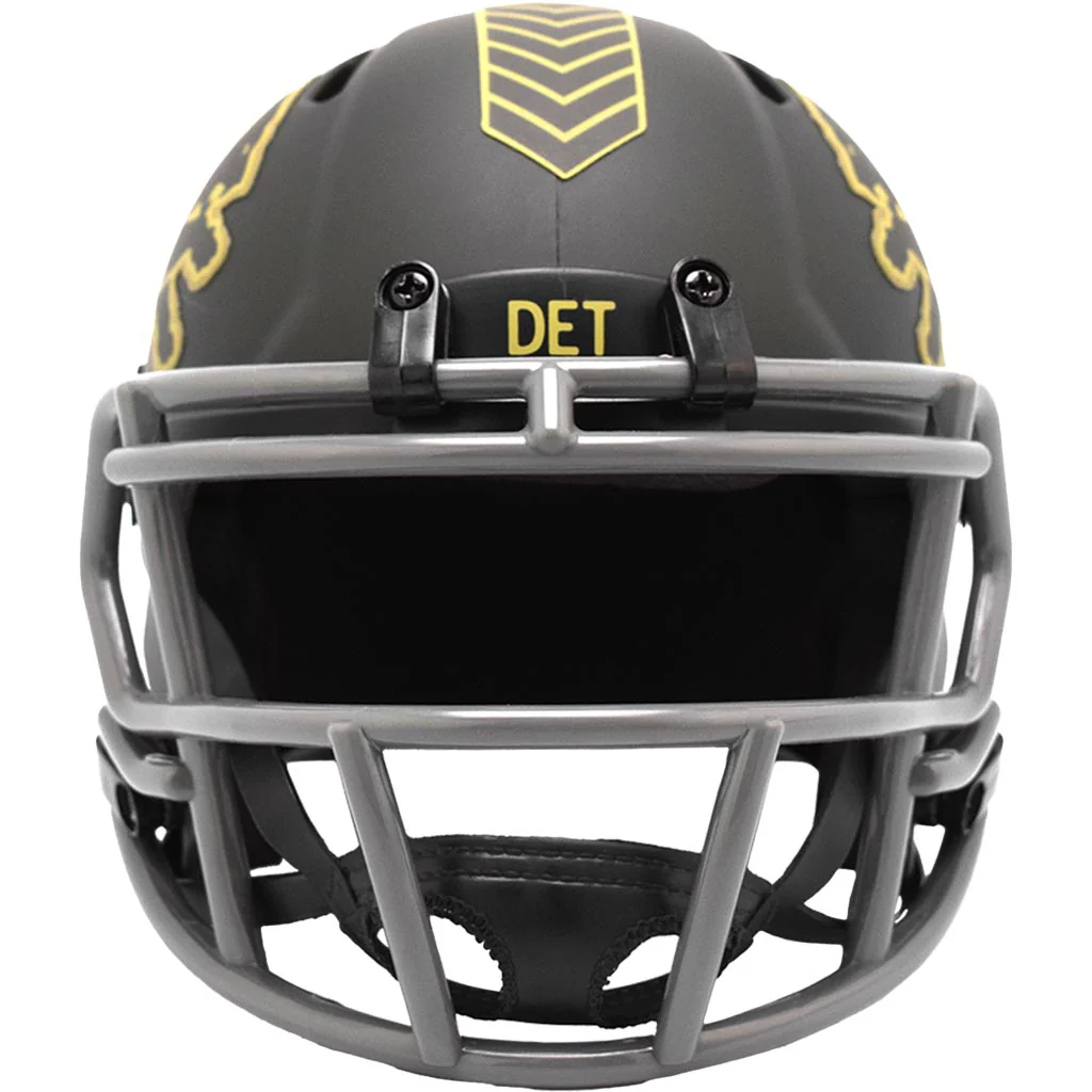 NFL Detroit Lions Riddell 2025 Salute to Service Mini Speed Helmet - Green - Image 3