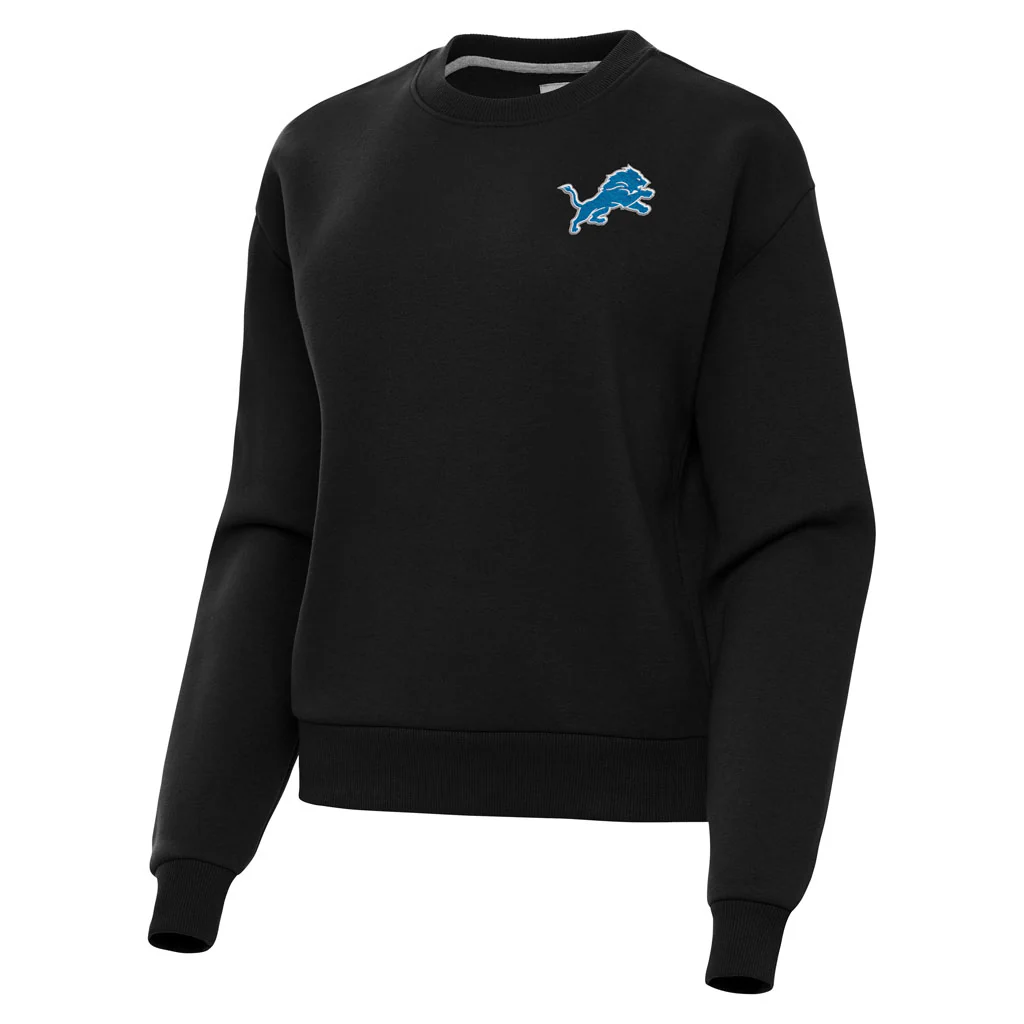 NFL Detroit Lions Women's Antigua Victory Crewneck Sweater - Black